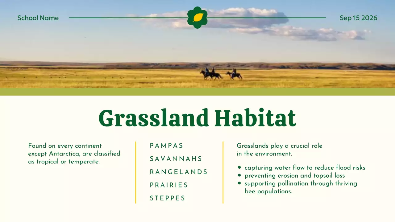 Yellow Educational Animal Guide Presentation