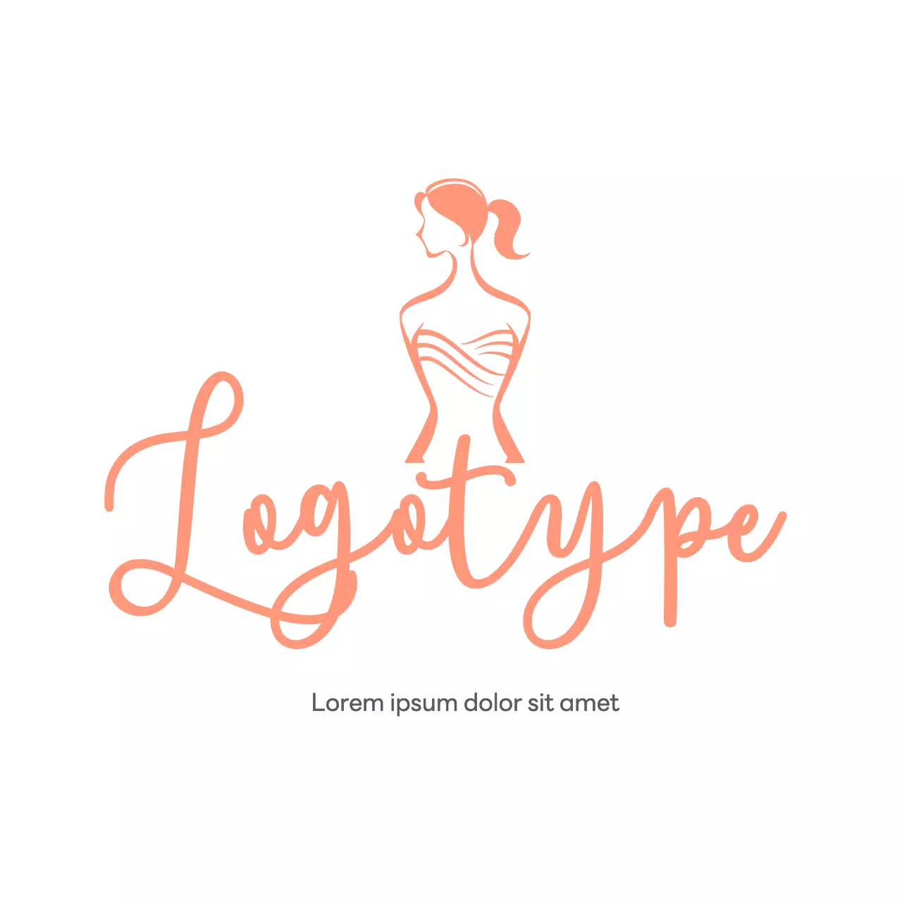 Coral Elegant Fashion Logo