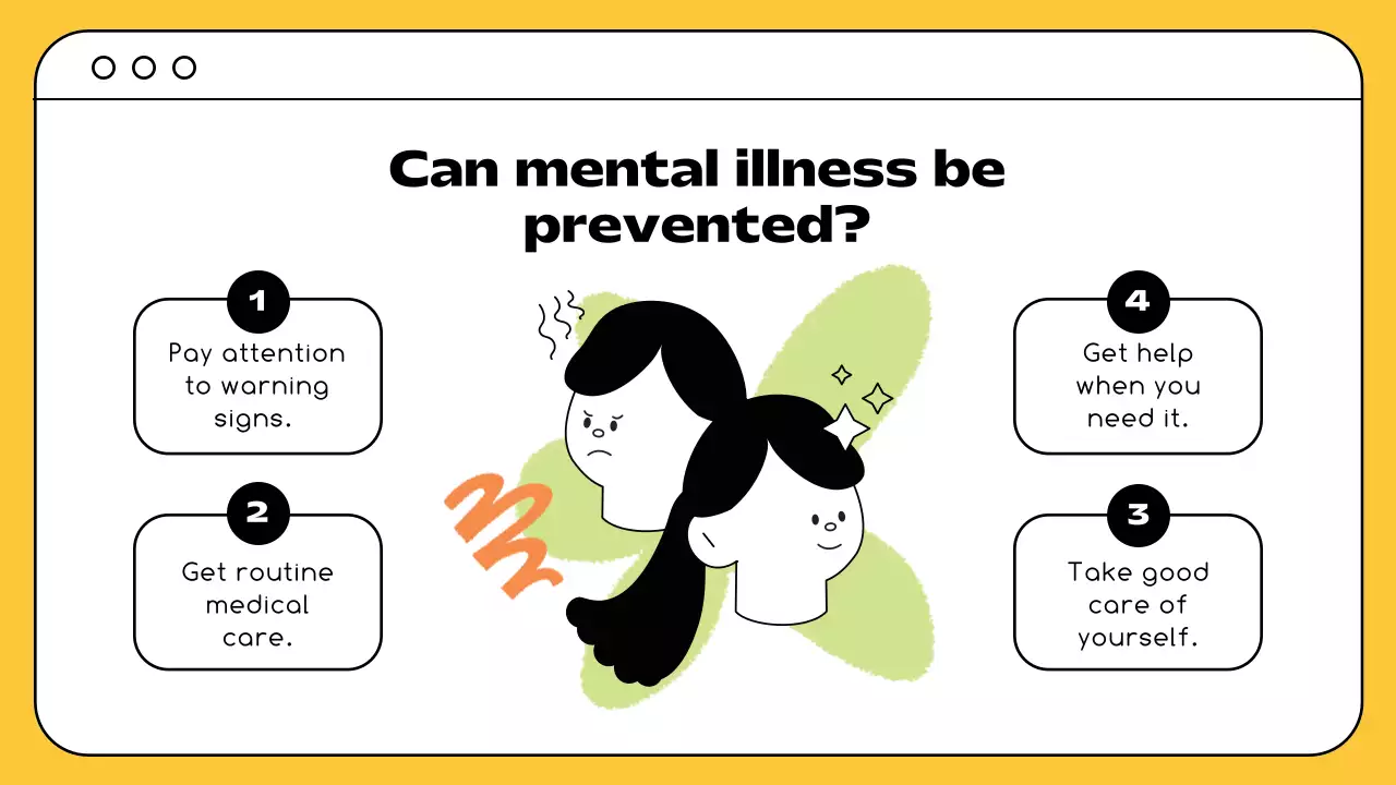 Yellow Simple Mental Health Promotion Presentation