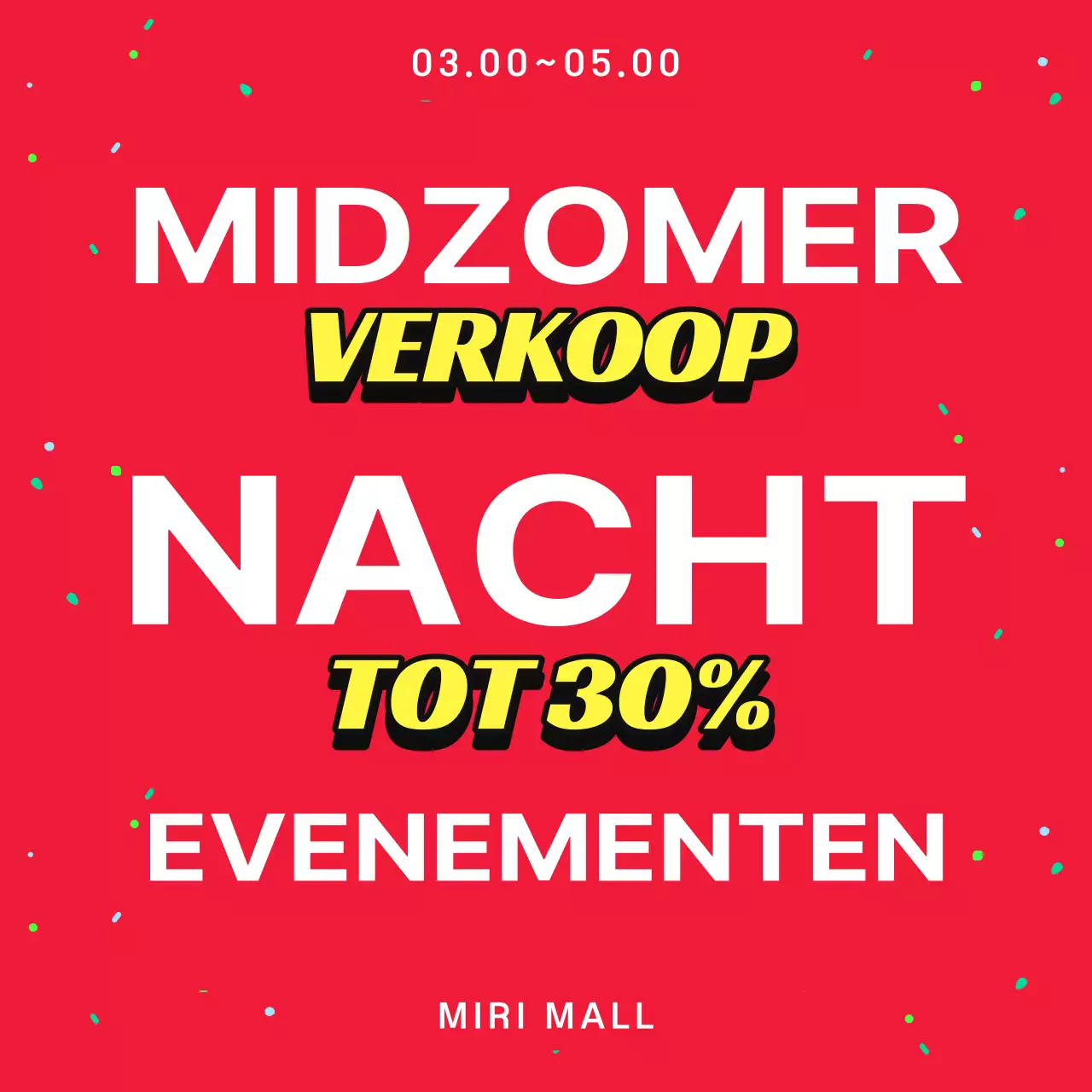 Promoot zomerverkopen met rode accenten