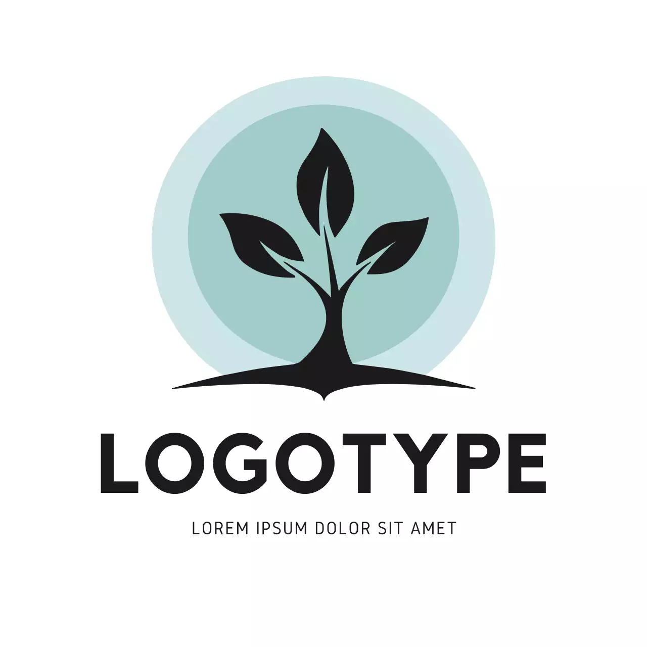 Mint Minimal Nature Logo