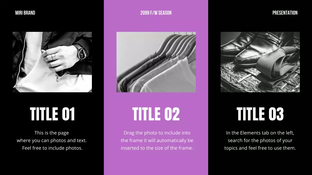 Black Modern Brand Presentation