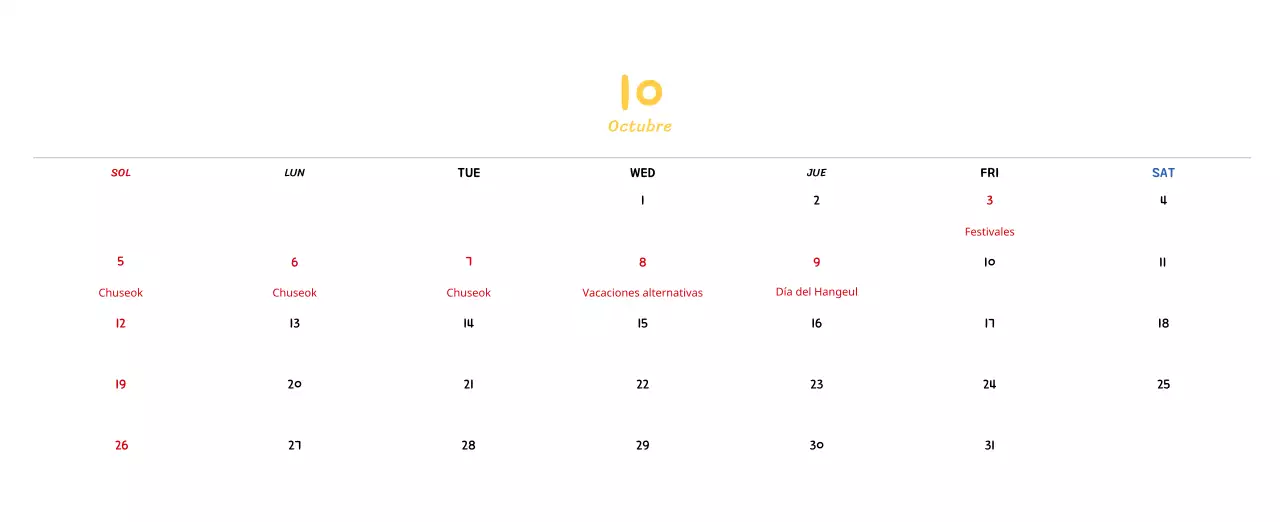 Calendario de Año Nuevo con simpáticas ilustraciones