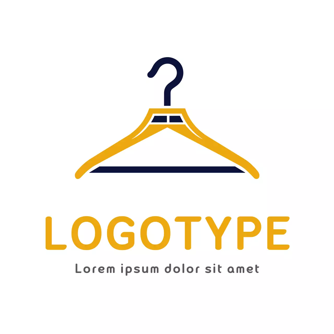 Yellow Minimal Fashion Logo