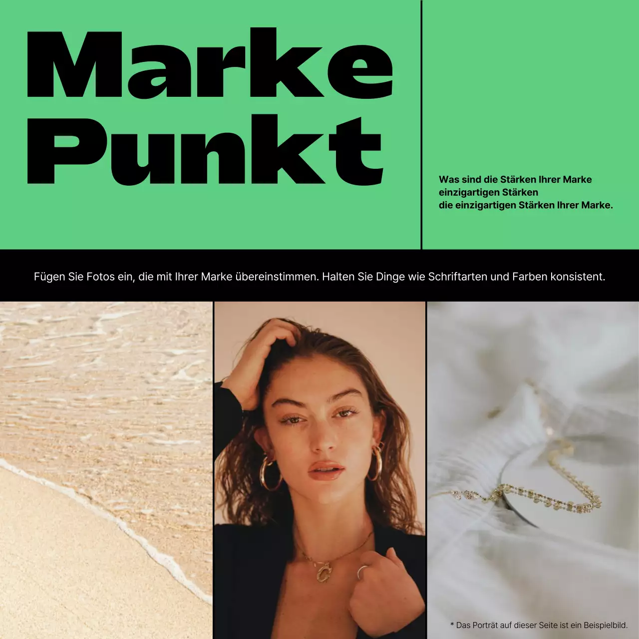 Fördern Sie eine grüne, kitschige Marke