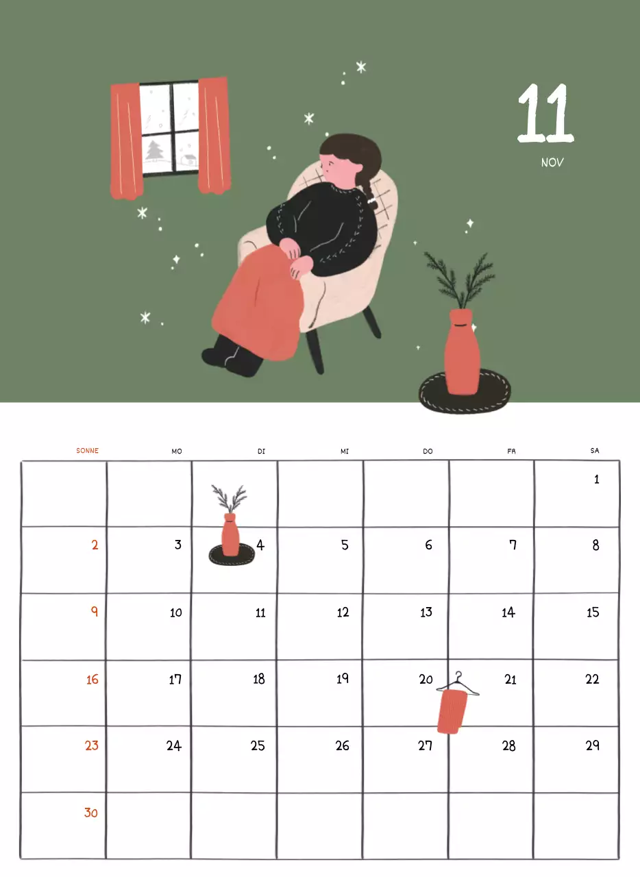 Ein buntes und niedliches Illustrationskonzept für den Alltag