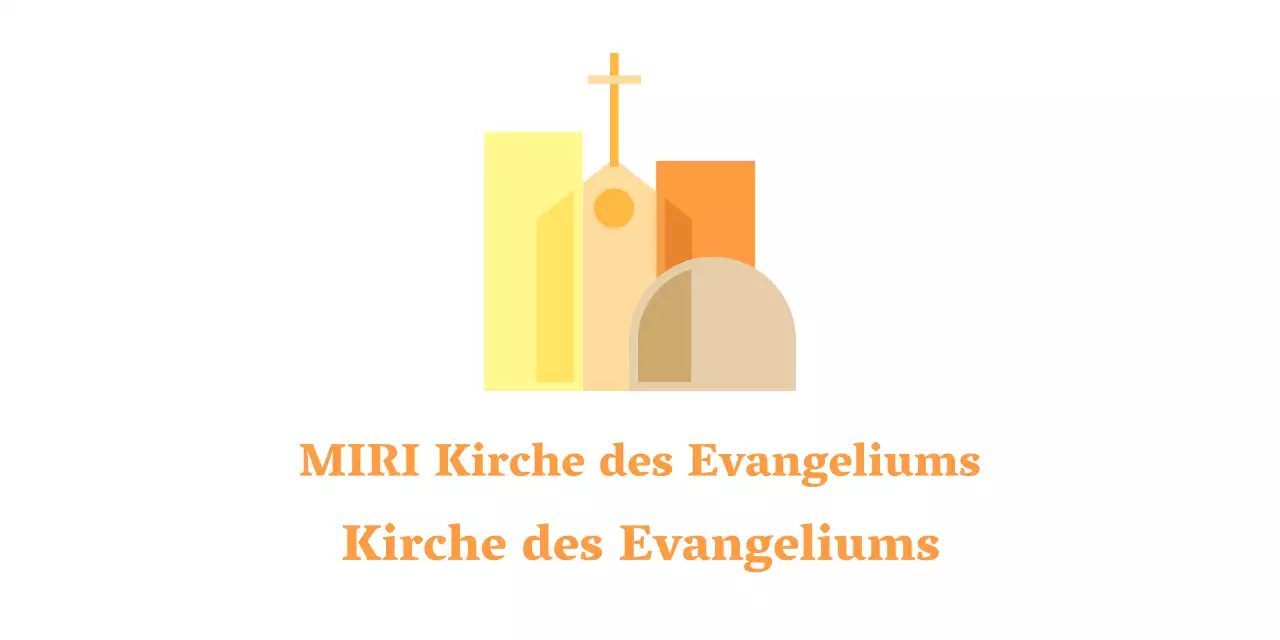 Emotionales Kirchen-Werbelogo in warmen Farben