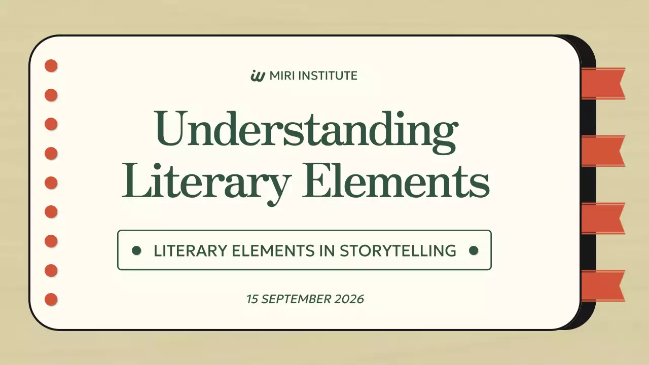 Beige Simple Literature Guide Presentation