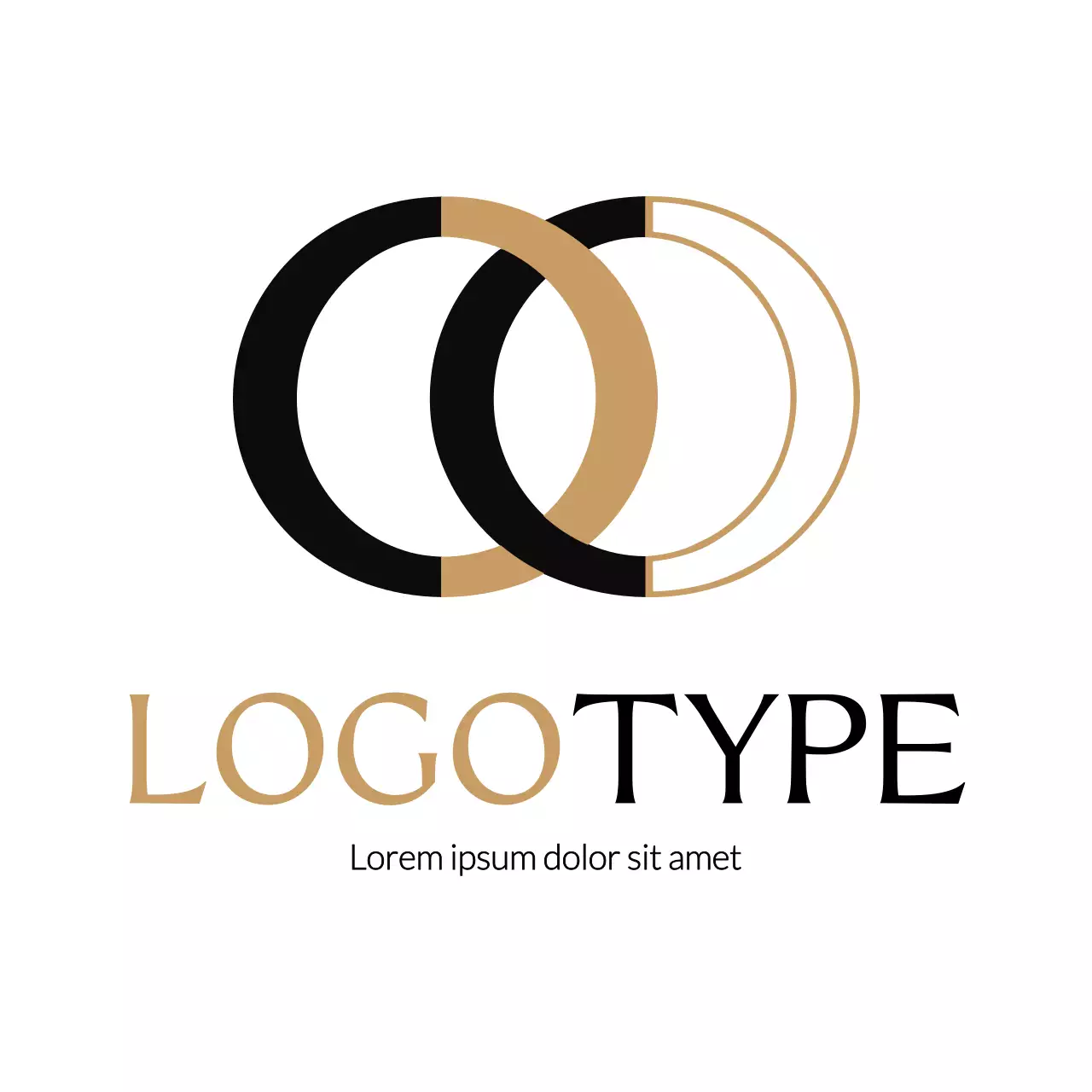 Black Abstract Design Logo