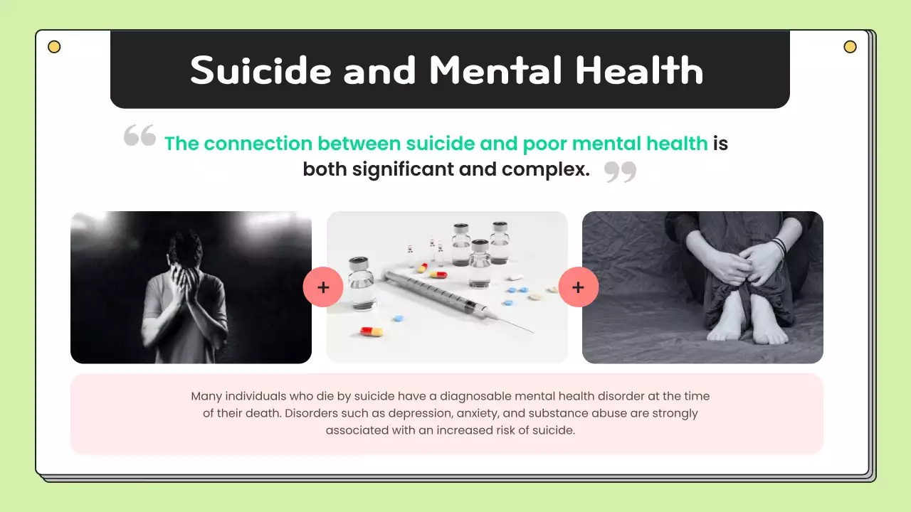 Green Minimal Mental Health Announcement Presentation