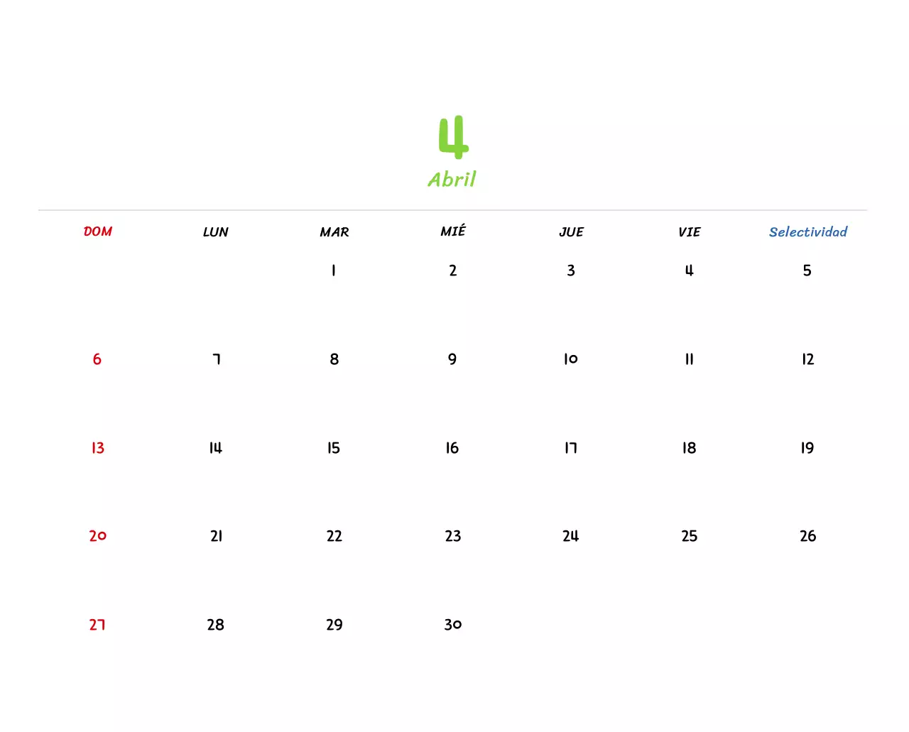 Calendario de Año Nuevo con simpáticas ilustraciones