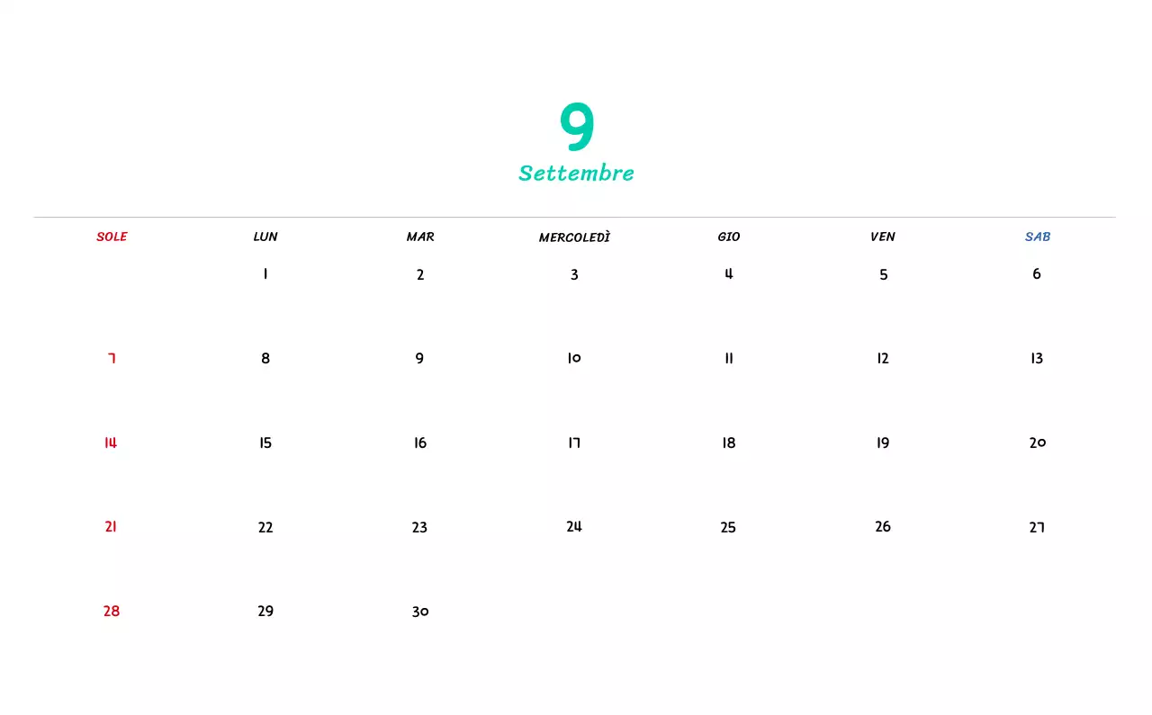 Calendario di Capodanno con simpatiche illustrazioni