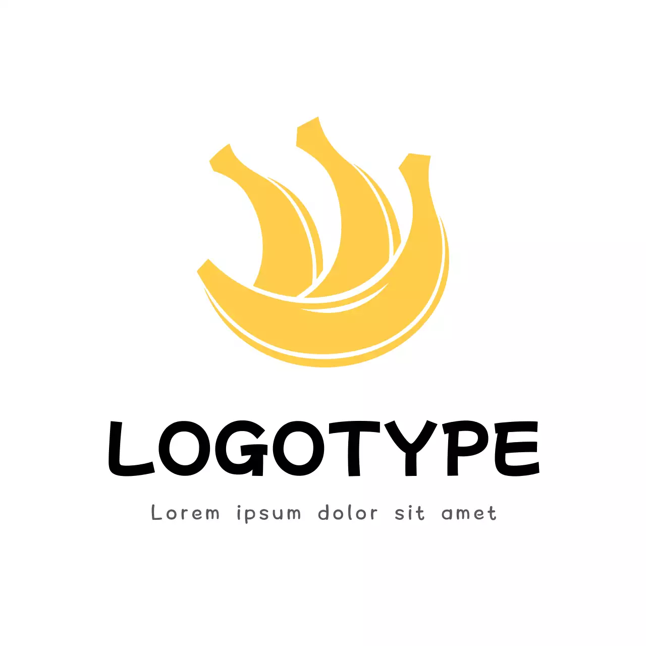 Yellow Minimal Design Logo