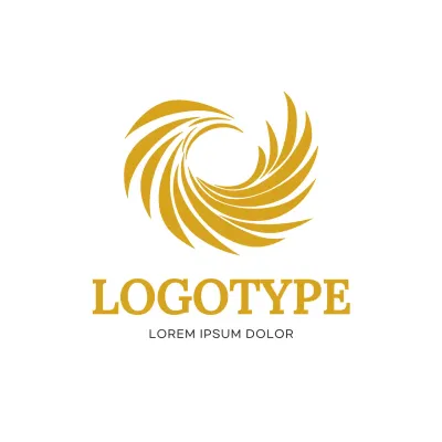 Gold Abstract Design Logo