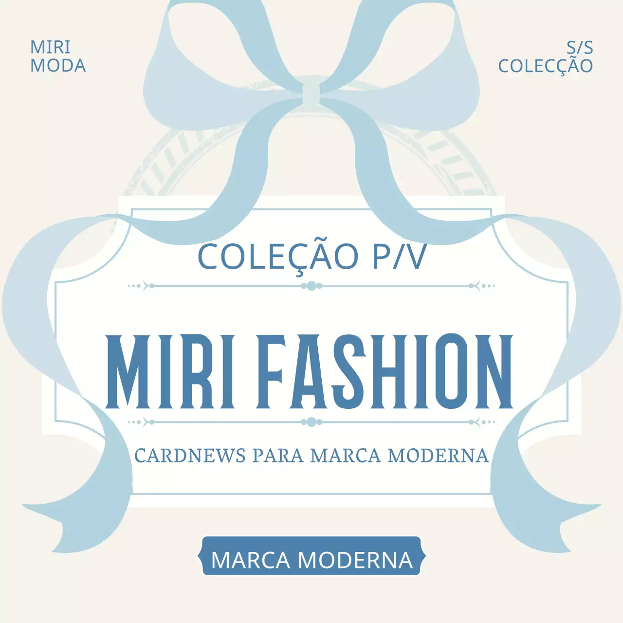 Acessórios clássicos da marca em marfim e azul claro