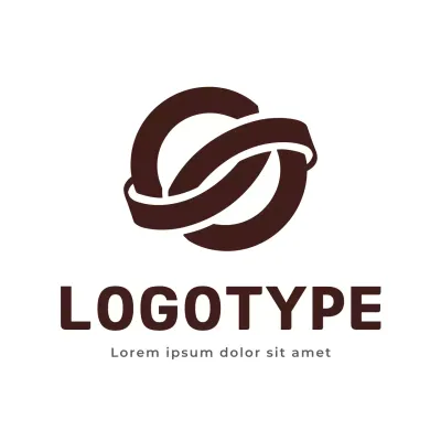 Brown Modern Design Logo