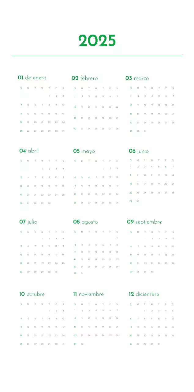 Un calendario con una foto de un cachorro y un bonito mensaje en color verde