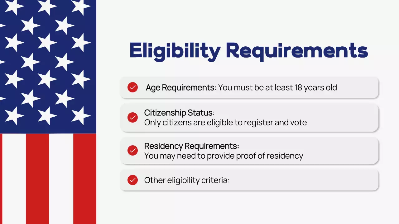 Red Traditional Voter Registration Announcement Presentation