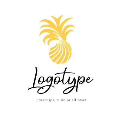 Yellow Minimal Design Logo