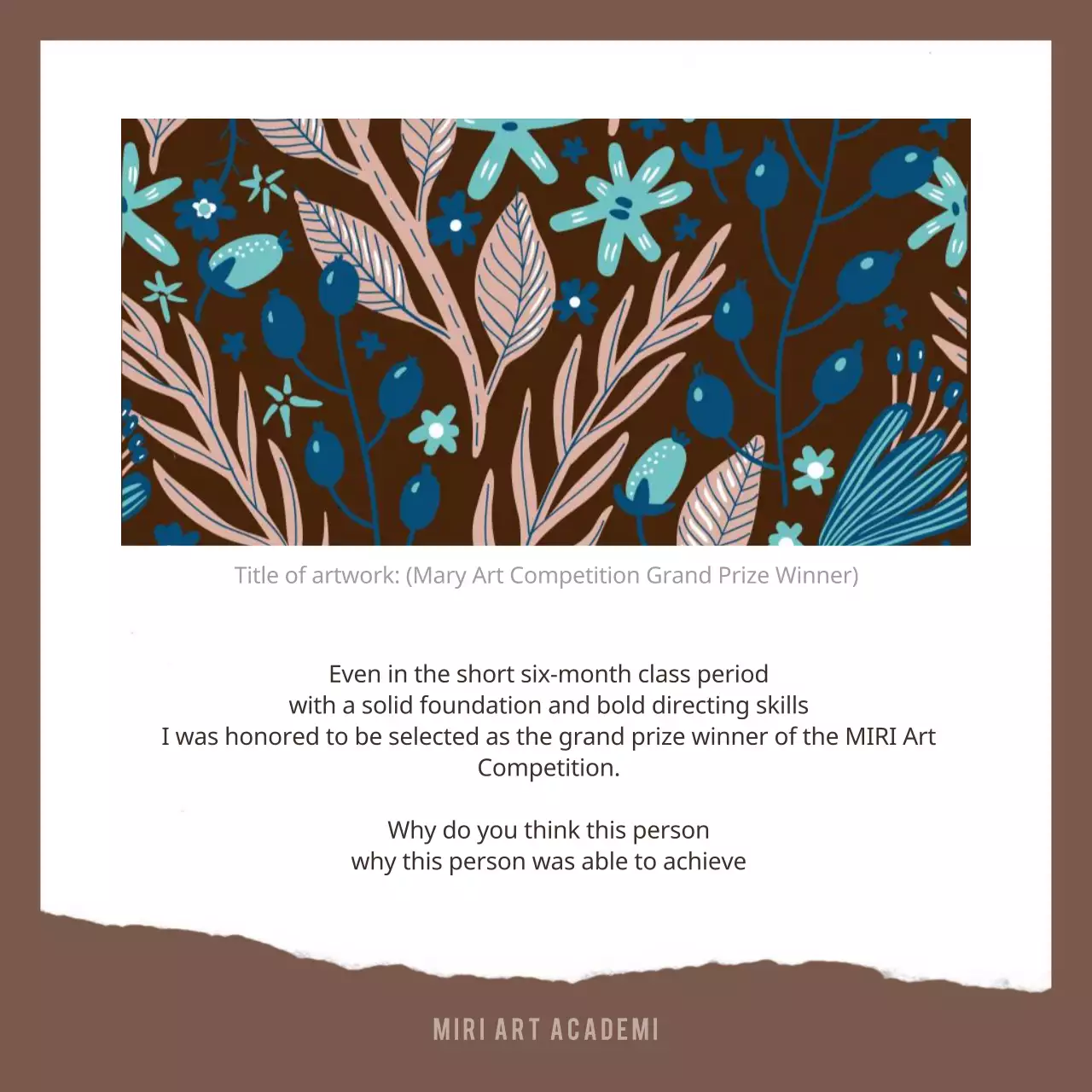 Brown Modern Review Invitation Instagram Carousel
