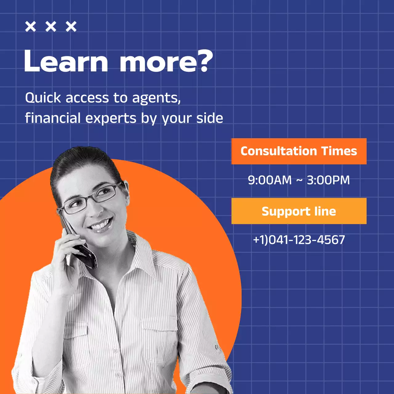 Blue Modern Business Promotion Instagram Carousel