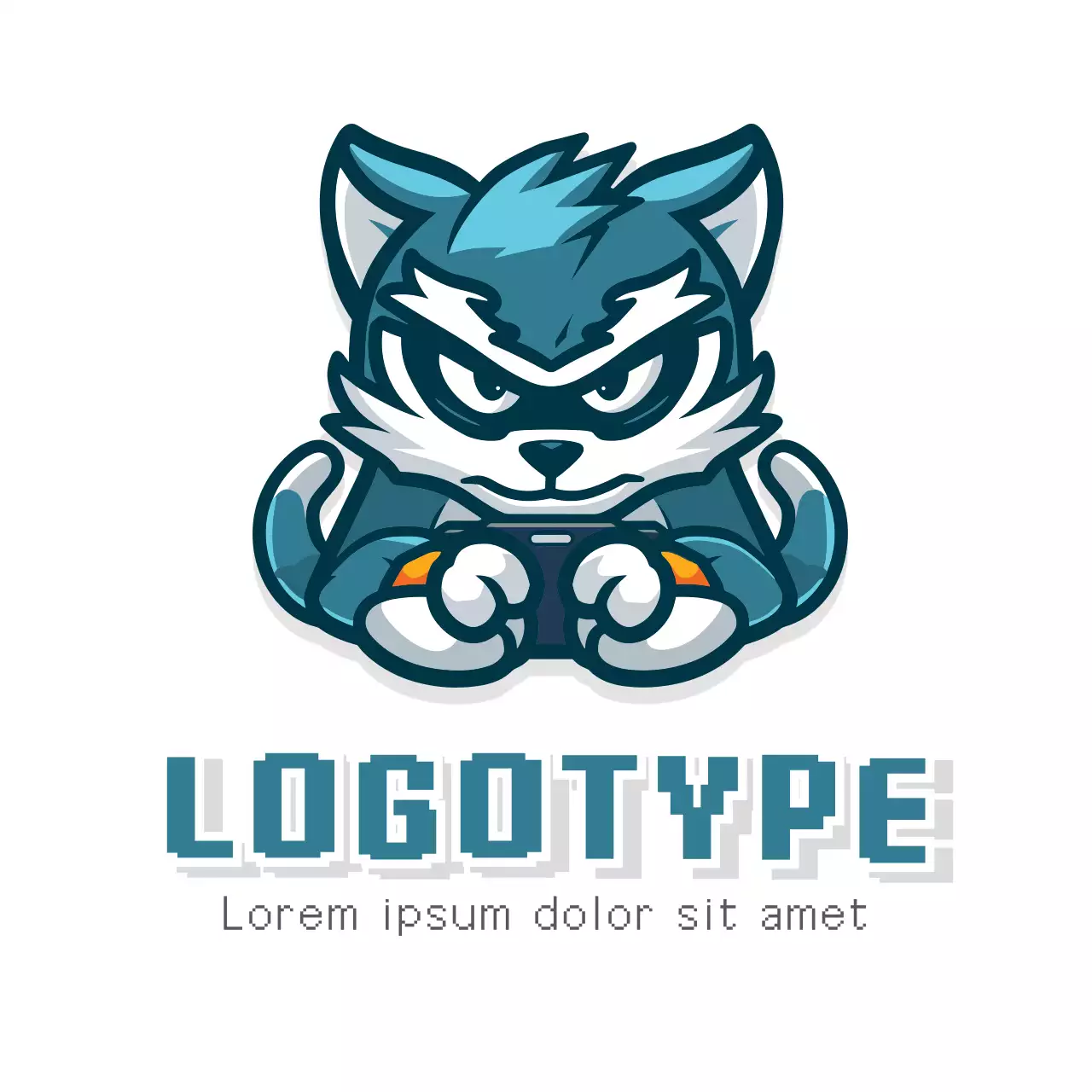 Blue Comic Gaming Logo