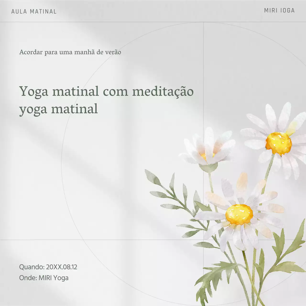 Post sobre as aulas de ioga de verão da Grey's Nature