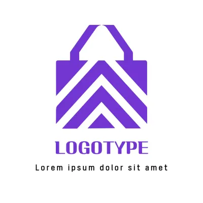 Purple Minimal Design Logo