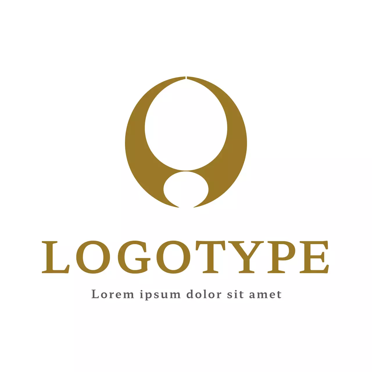 Gold Minimalist Design Logo