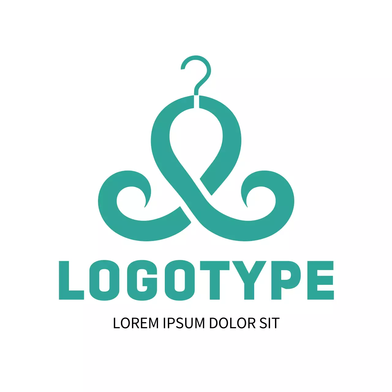 Teal Minimal Design Logo