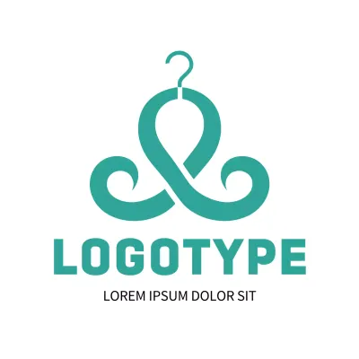 Teal Minimal Design Logo