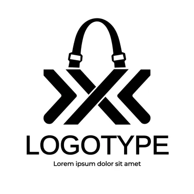 Black Minimal Design Logo