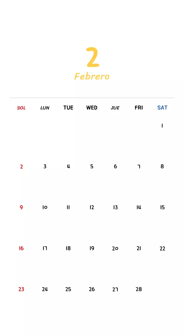 Calendario de Año Nuevo con simpáticas ilustraciones