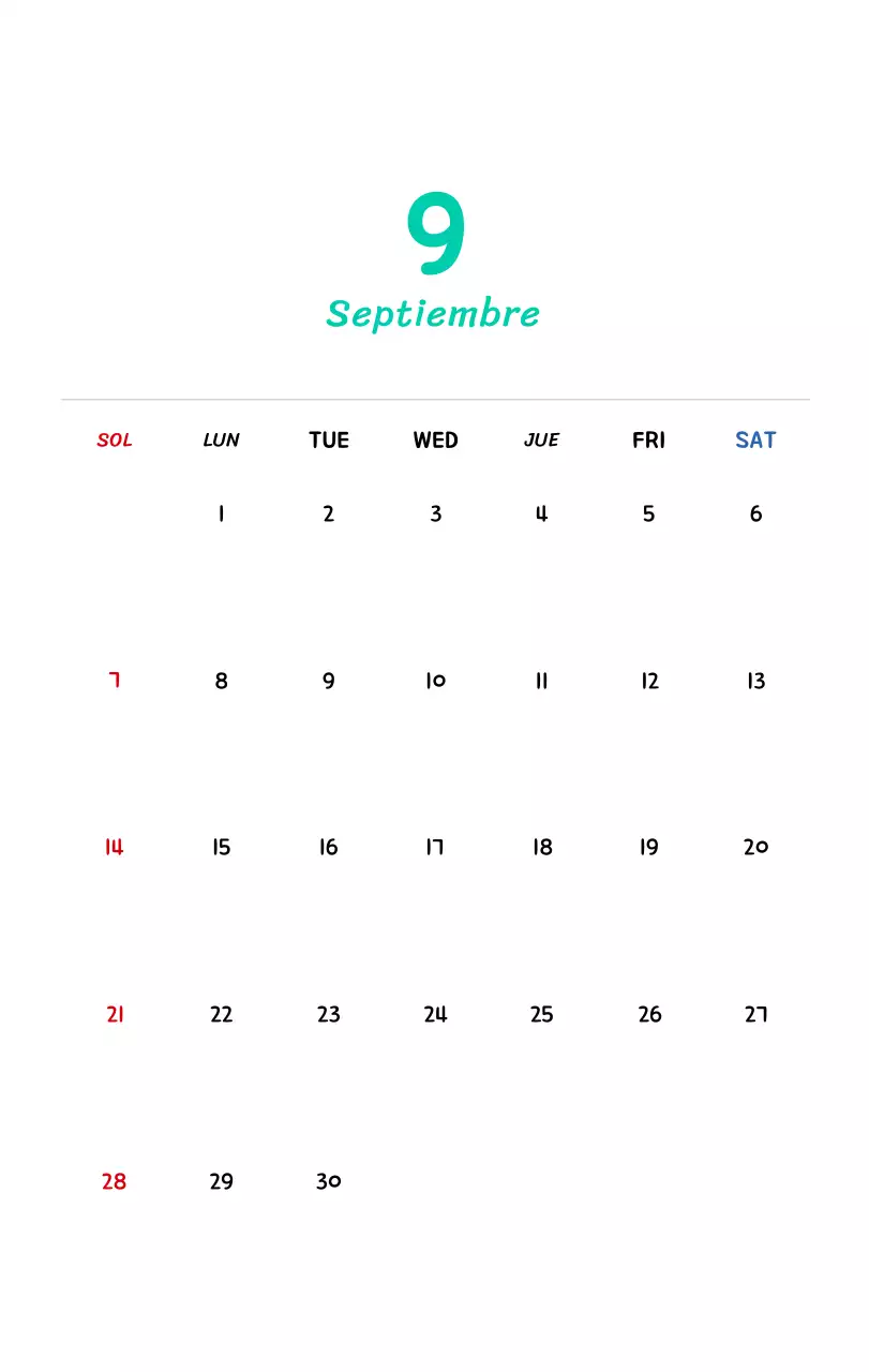 Calendario de Año Nuevo con simpáticas ilustraciones