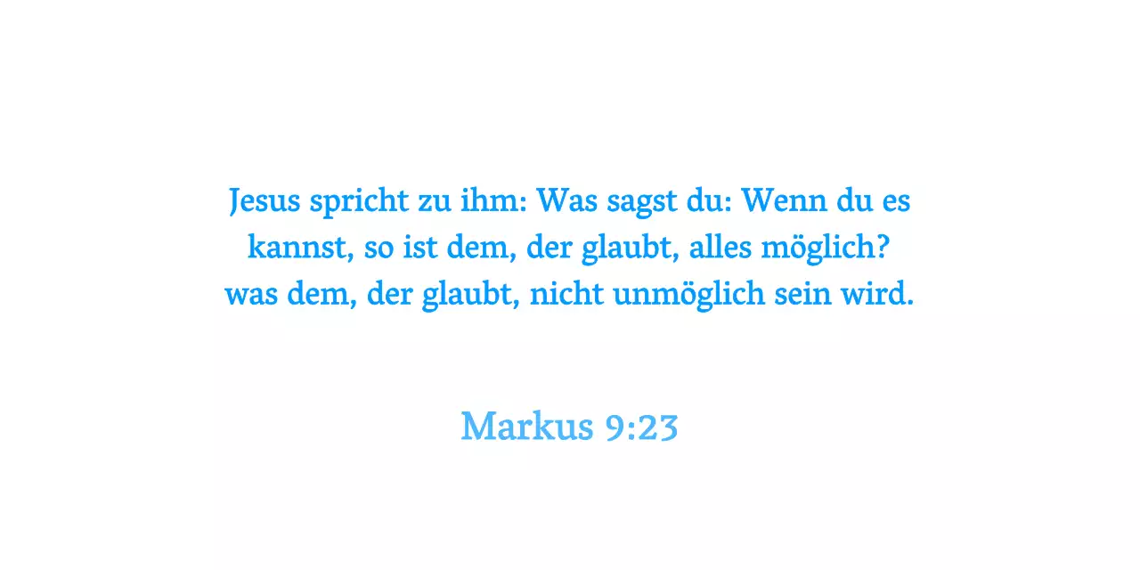 Blue Simple Bible Verse Zitate Kirche Förderung