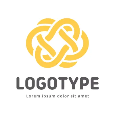 Yellow Minimal Design Logo