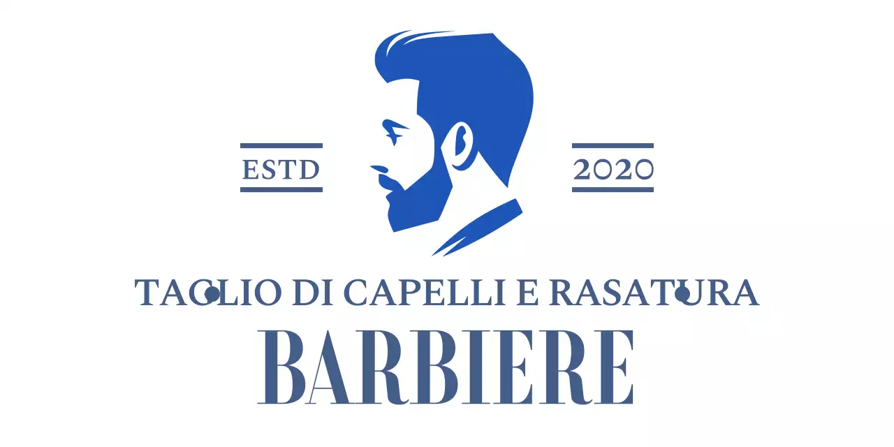 Promuovere un barbiere classico blu