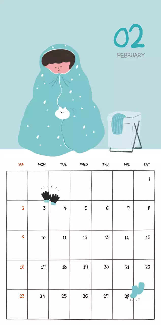 Colorful and cute everyday illustration concept