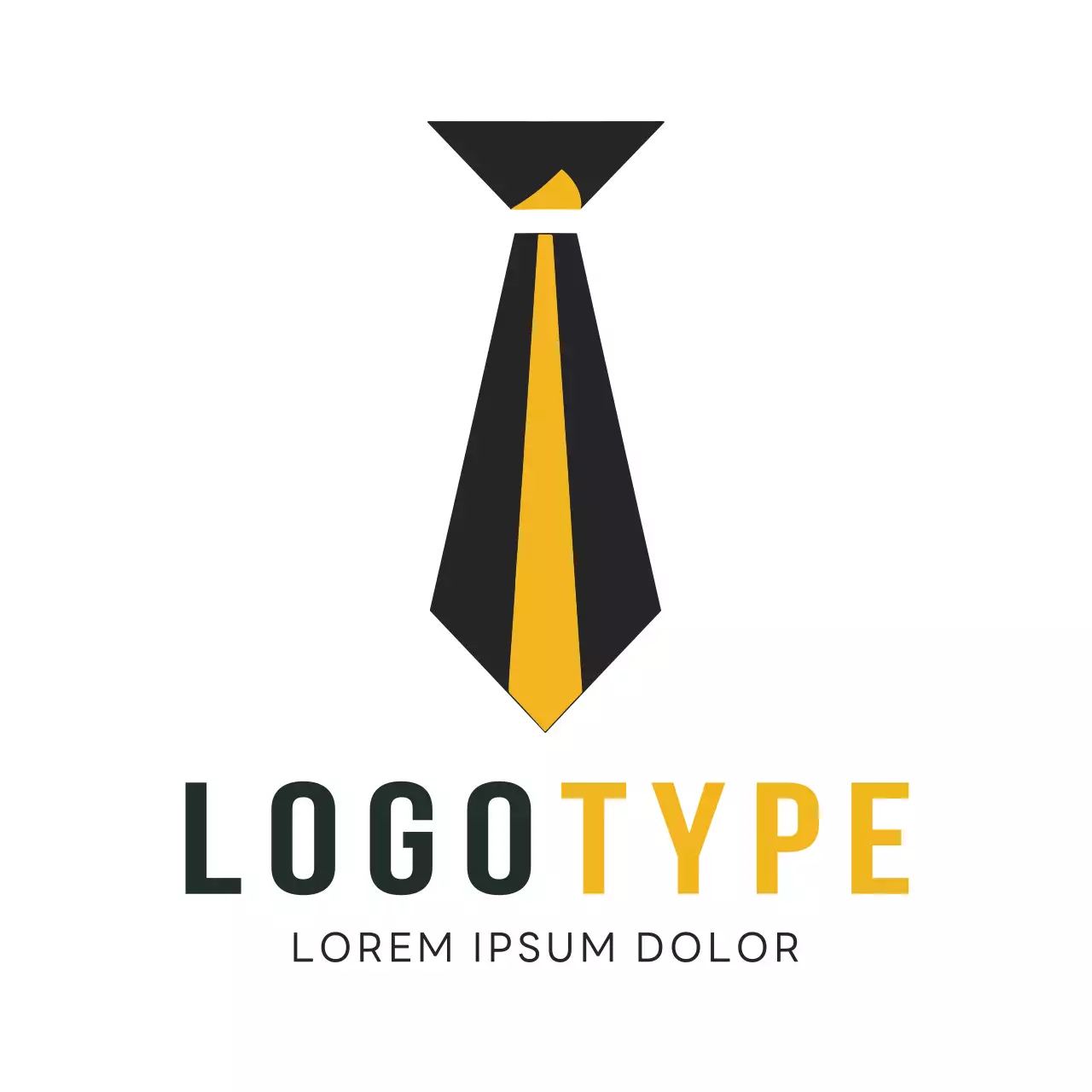 Yellow Modern Business Card Logo