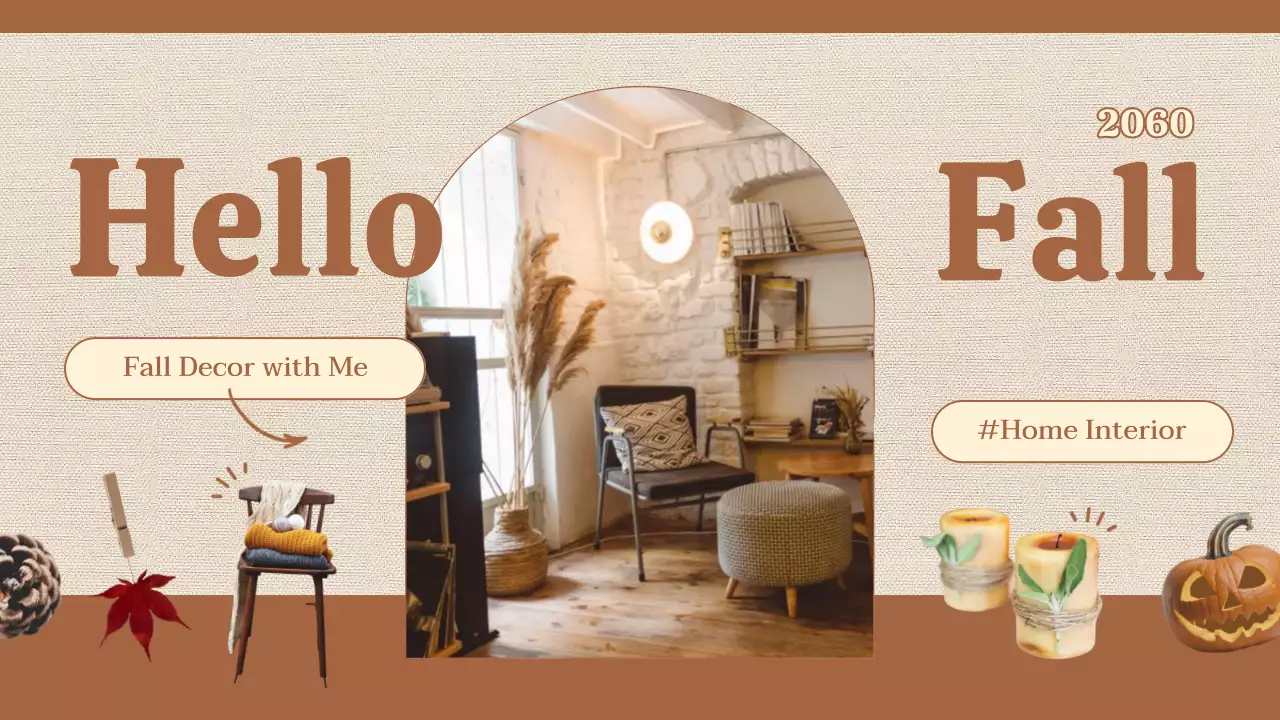 Brown Rustic Fall Promotion YouTube Thumbnail