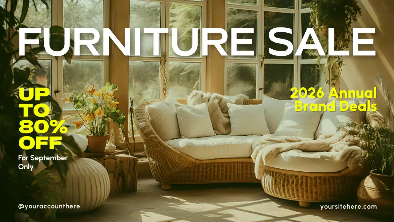 Beige Rustic Furniture Promotion YouTube Thumbnail