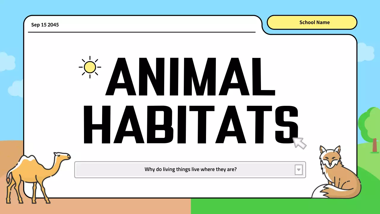 Blue Simple Animal Guide Presentation