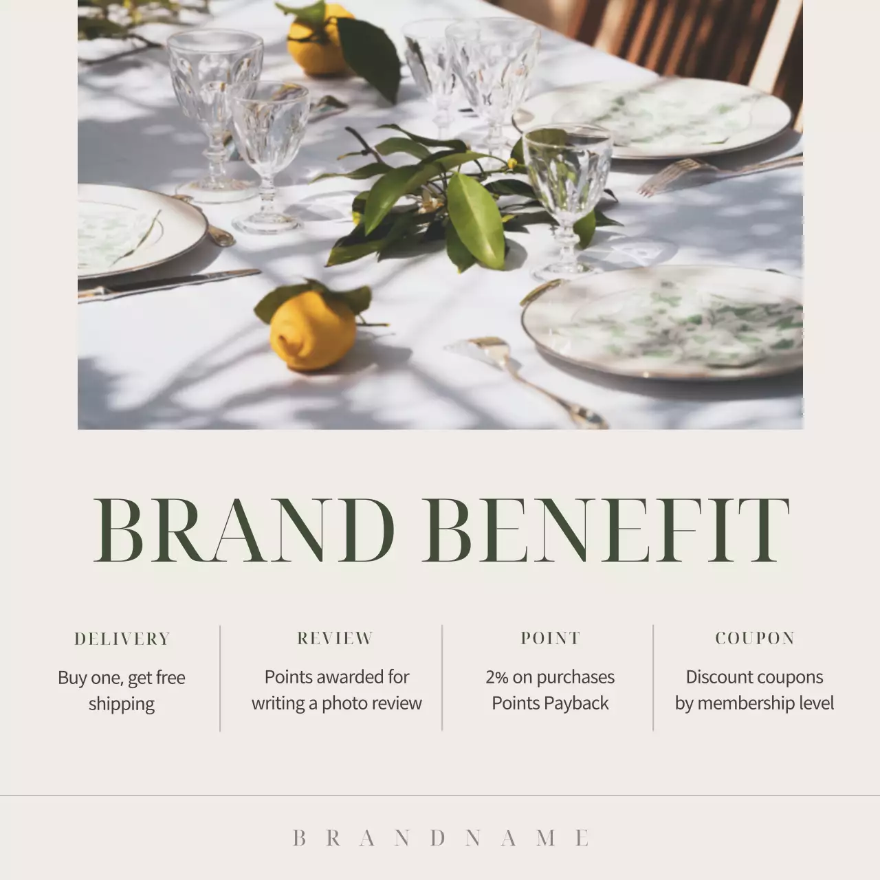 Beige Minimal Brand Promotion Instagram Carousel