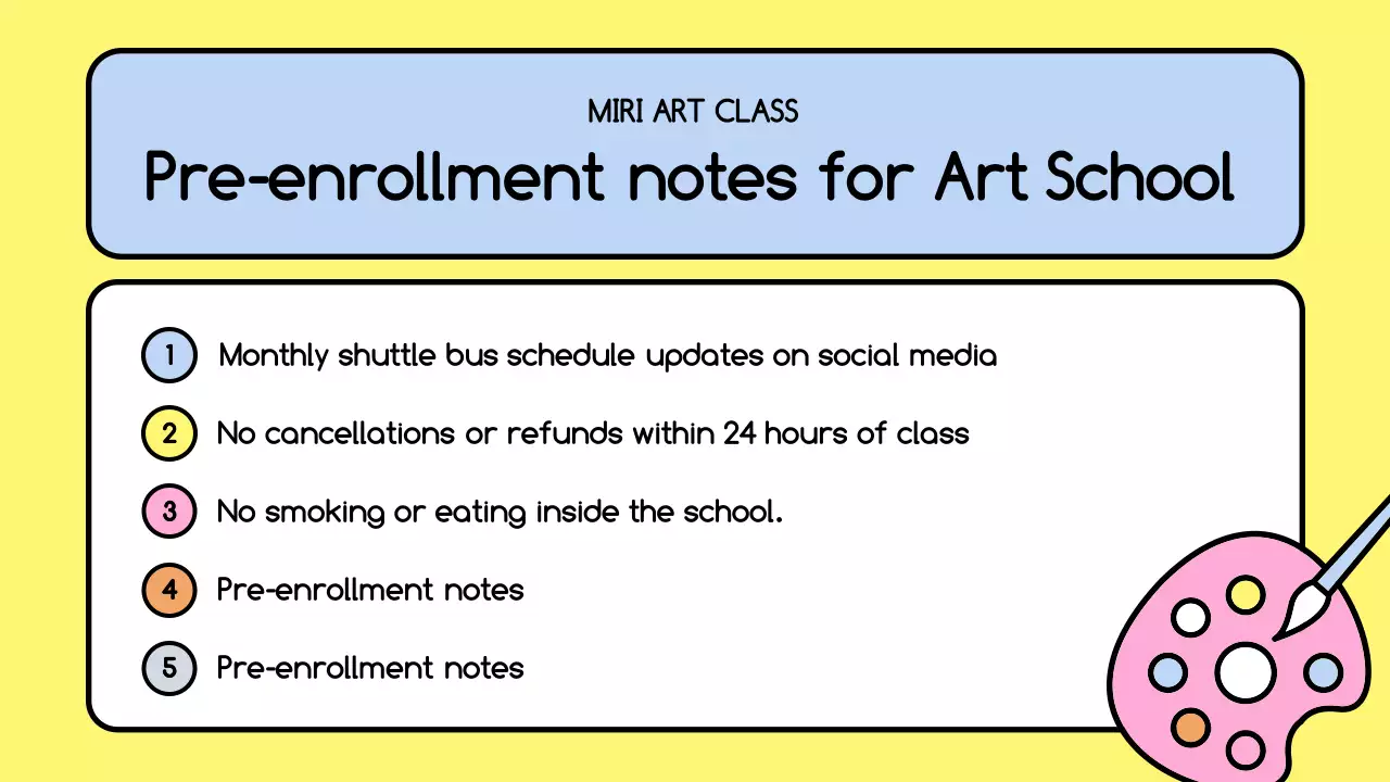 Yellow Playful Art Promotion Presentation