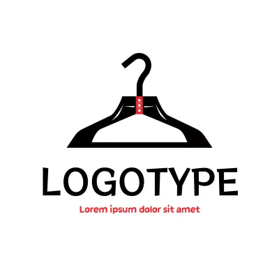 Black Minimalist Design Logo