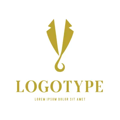 Gold Minimal Business Card Logo