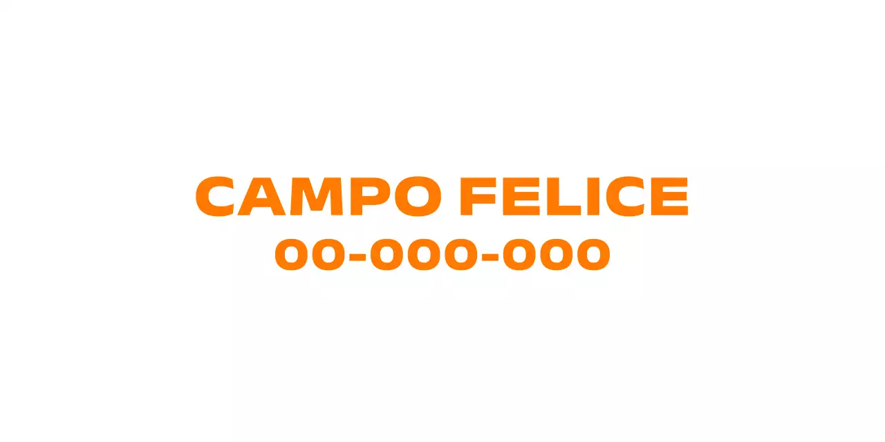 Semplice promozione del campeggio con illustrazione del campo arancione-verde