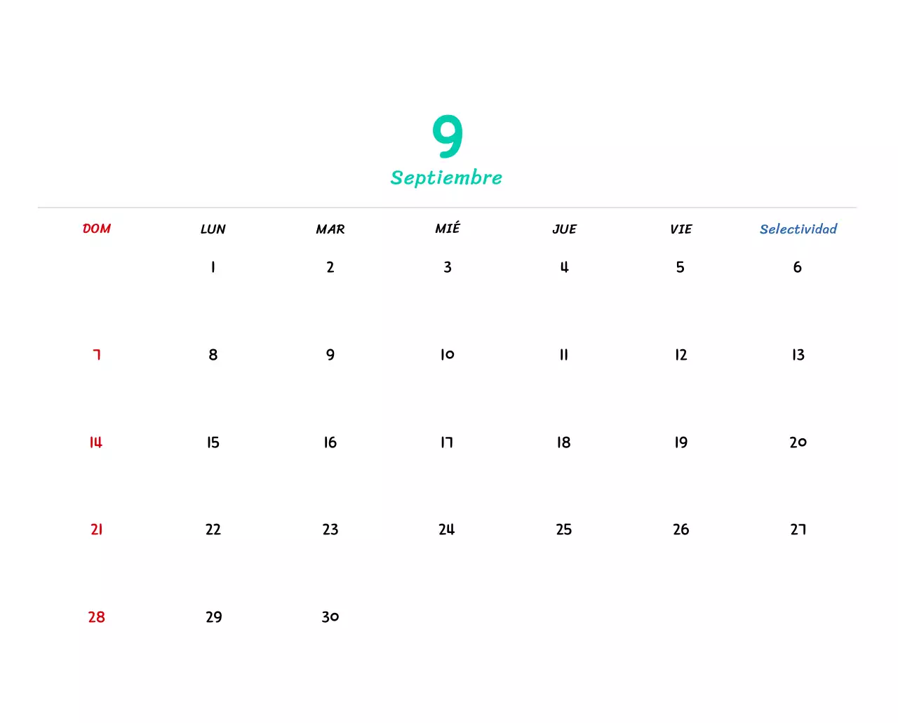 Calendario de Año Nuevo con simpáticas ilustraciones