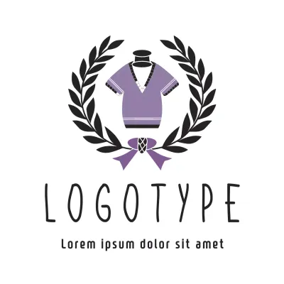 Purple Traditional Design Logo
