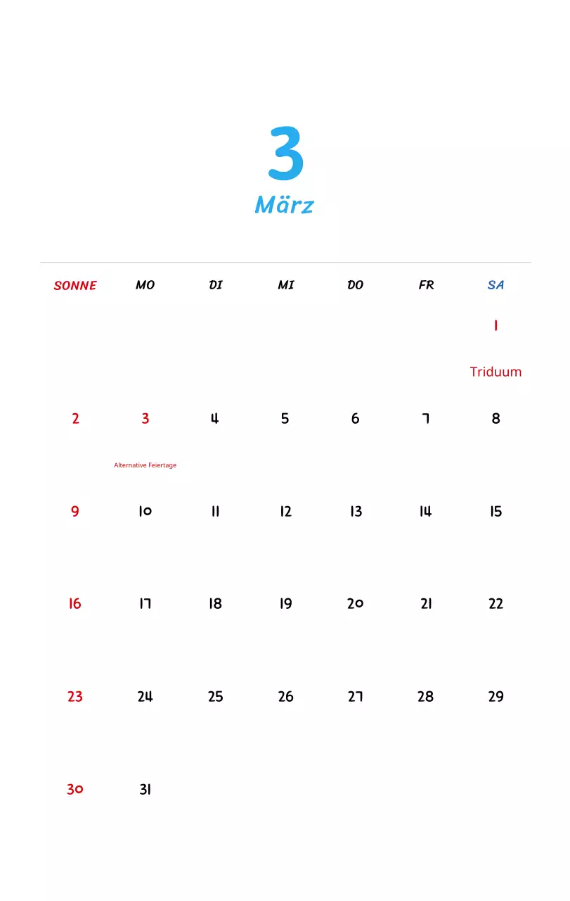 Neujahrskalender mit niedlichen Illustrationen